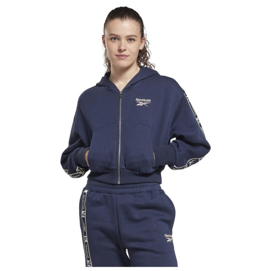 Reebok Γυναικεία ζακέτα Tape Pack Full Zip Reebok Γυναικεία ζακέτα Tape Pack Full Zip